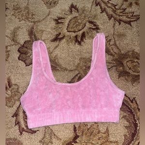 Pink Zara Terry Cloth Top